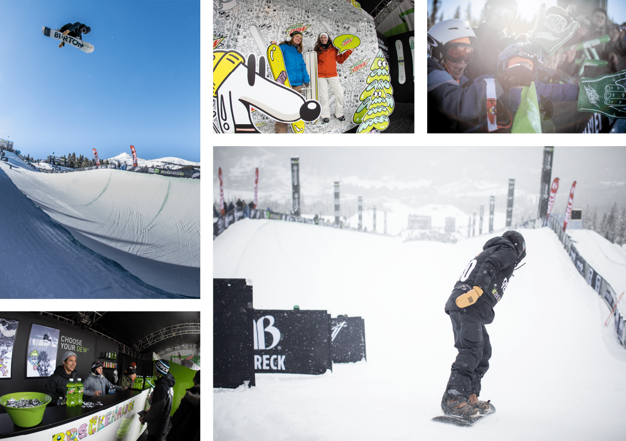 Dew Tours winter collage