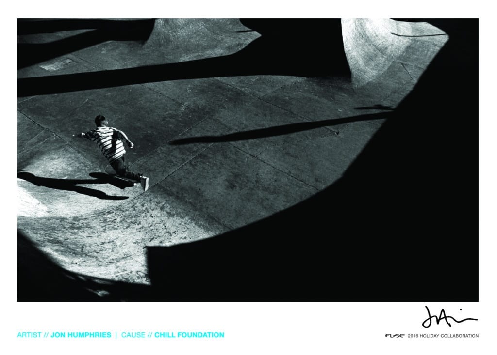 art collab image - photo of skateboarder in skatepark
