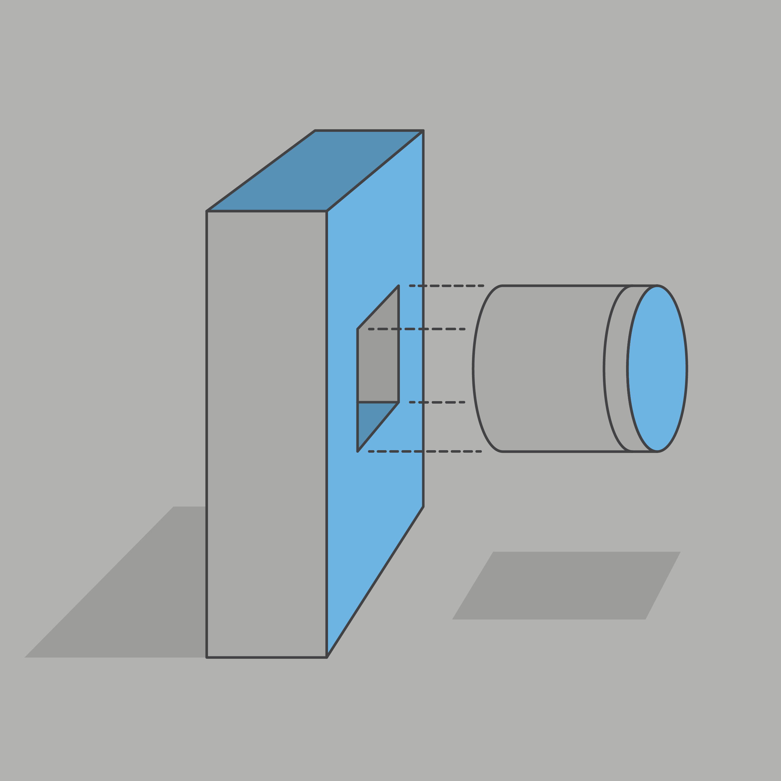 Round peg in square hold icon