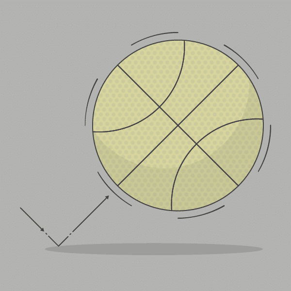 bouncing basketball