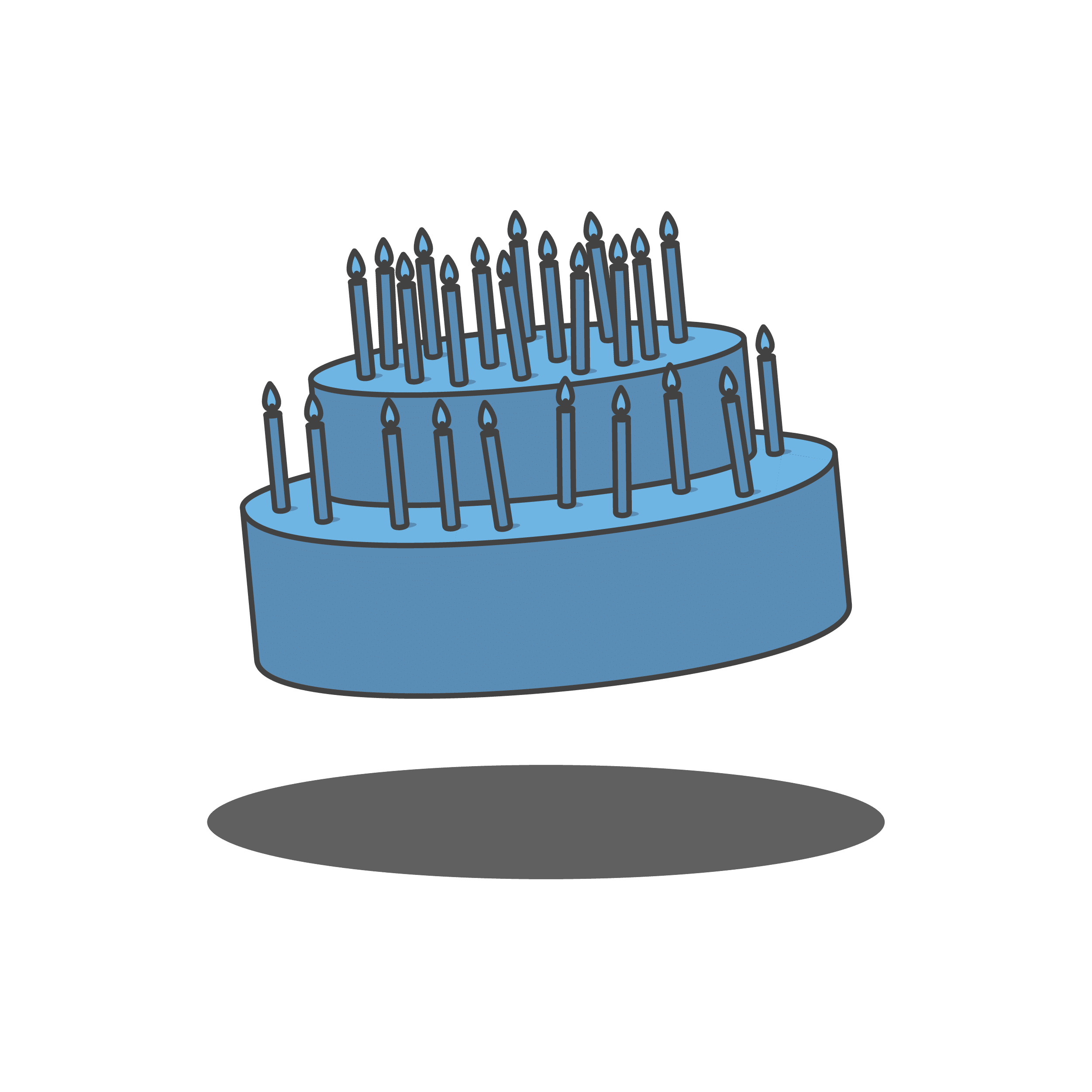 graphic of birthday cake